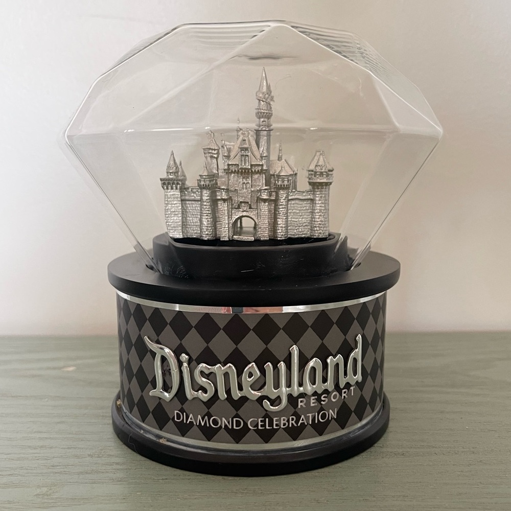 Disney Castle Diamond Celebration 60th Anniversary Globe With Lights